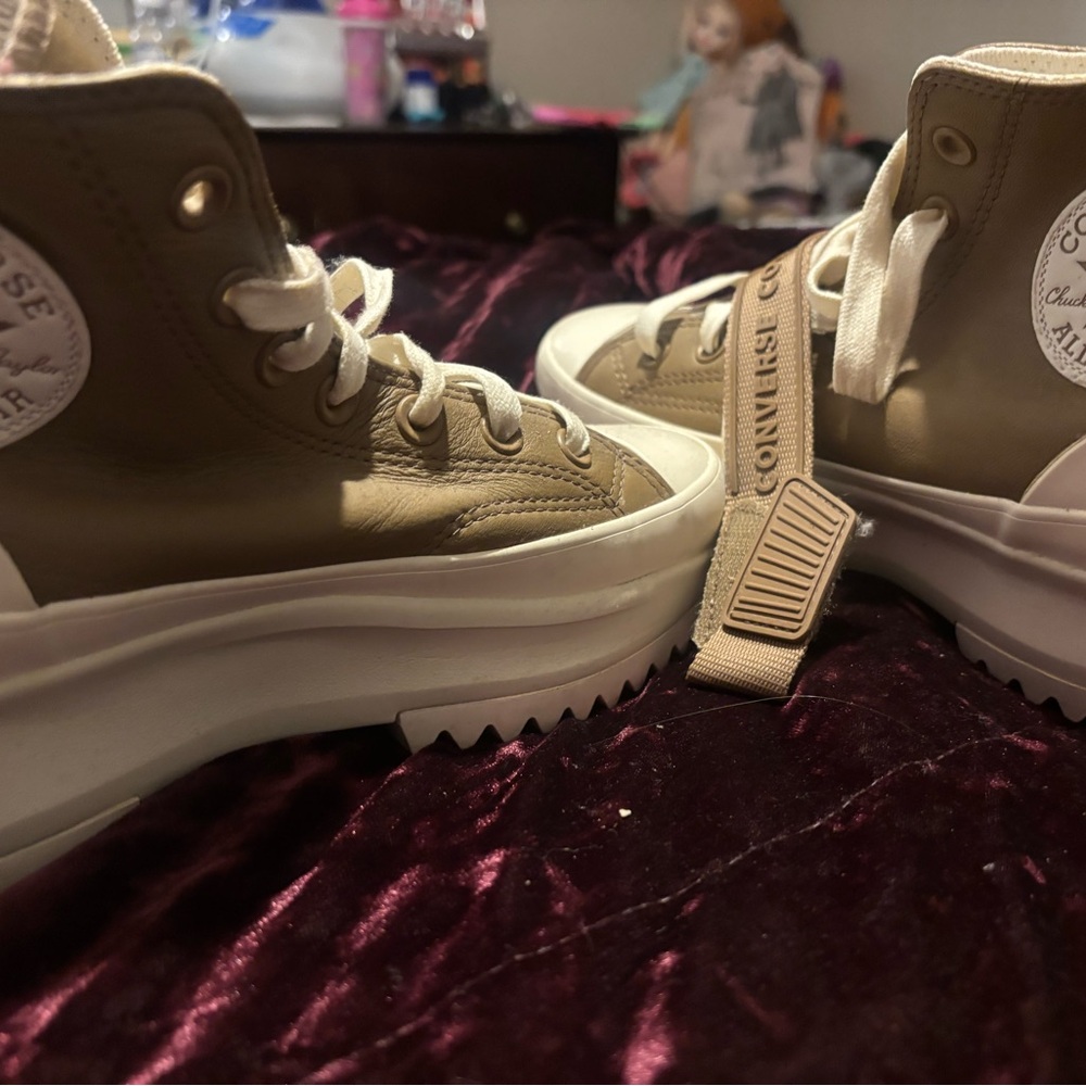 Converse Kids High-Top Sneakers - Beige